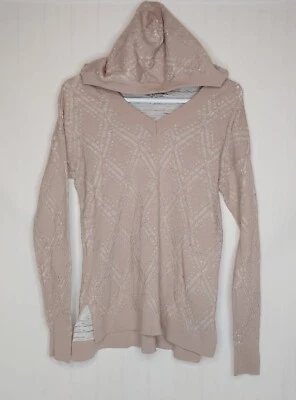 Suéter BKE Mujer Pequeño Rosa Claro Forrado con Capucha Pullover Foto 1 de 4