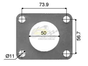 FOR Mitsubishi Cordia, Starion 4G62/4G63 Turbine Inlet Gasket (Multi Layer) - Picture 1 of 1