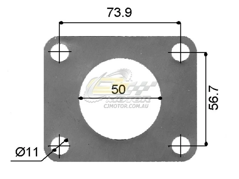 Junta de entrada de turbina (multicapa) PARA Mitsubishi Cordia, Starion 4G62/4G63 Foto 1 de 1