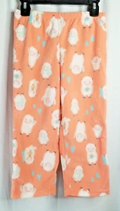Girl's 5T Pajama Bottoms Cute Happy Sheep Design Fleece Feel Elastic Waist - Picture 1 of 3