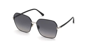 Tom Ford FT 0839 Claudia 01D Palladium Black/Gray Polarized Sunglasses - Picture 1 of 1