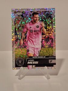 2023 Topps Chrome MLS Lionel Messi #58 Speckle Refractor Inter Miami Argentina
