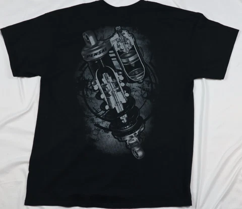 Penske Racing Shocks Internal Graphic Black T Shirt Size Large Excellent Cond Cover