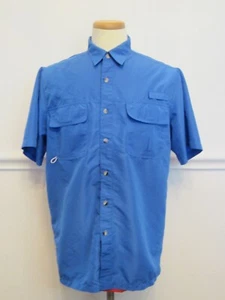 Big Sky Outfitters Blue Short Sleeve Collared Button Down Casual Men’s Medium - Picture 1 of 6