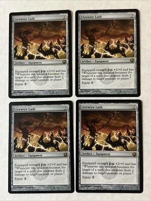 Livewire Lash X4 Scars Of Mirrodin Ex+ /NM Cond See Pic Front Back - Image 1 of 4