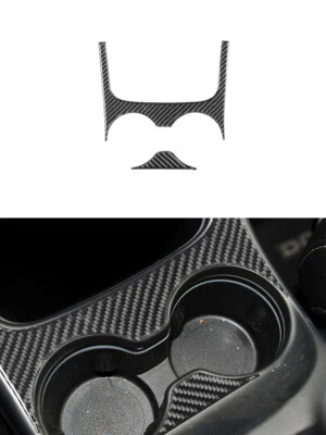 For Dodge Journey 2011-2017 Central Control Cup Holder Trim Cover Carbon Fiber Foto 1 de 4