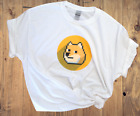 Dogecoin T-Shirt Pixel Logo Doge Tee Crypto Stonks Meme Coin Digital Currency