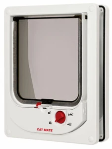 Pet Mate Flap Gatto Elettromagnetico Bianco 254 W - Serratura a 4 vie - Foto 1 di 3