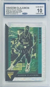 Panini Flux Pulsar Prizm #195 2020-21 Hakeem Olajuwon CCG 10 - Rockets - Imagen 1 de 2