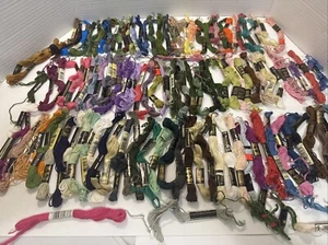 DMC Floss Lot Embroidery Thread 125+ Skein Mixed Lot Multicolor Craft Project - Picture 1 of 9