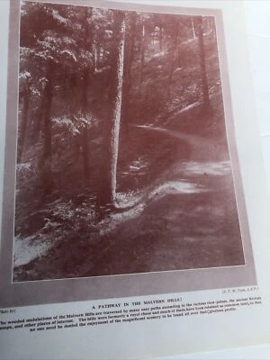 Worcestershire 1924 Pathway Malvern Hills Rouse Tench Court Evesham Farm Broadwa Foto 1 de 4