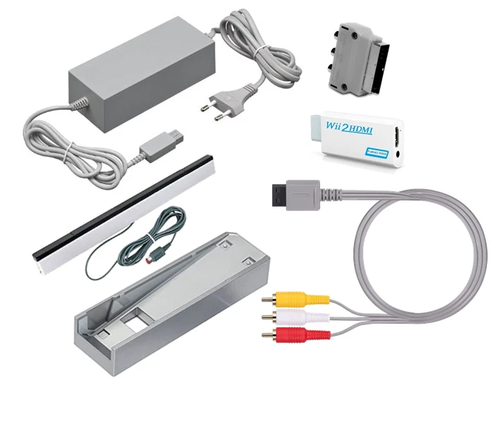 Nintendo Wii Zubehör Netzteil HDMI Adapter Chinch Sensor Sensorleiste Ständer - Bild 1 von 1