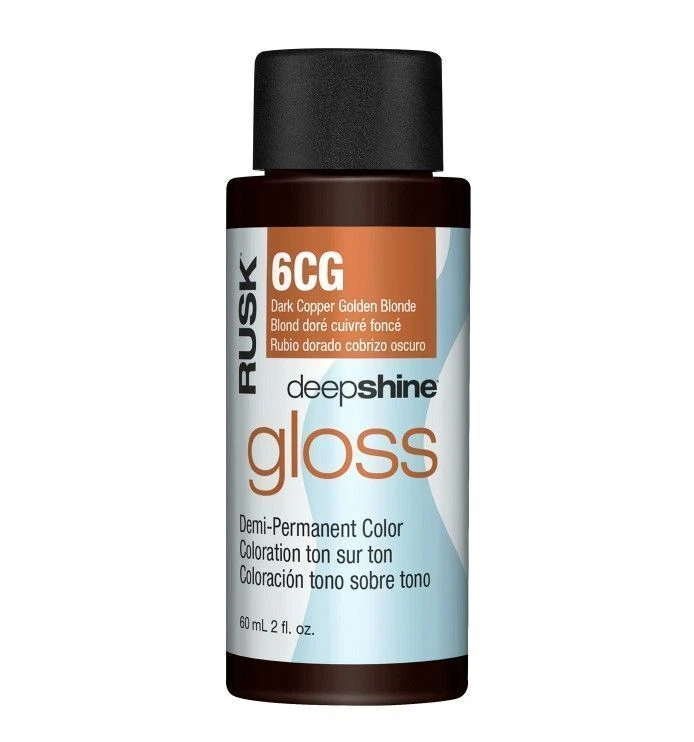 Color Deepshine Brillo Semipermanente - 6CG Color de Cabello Rubio Dorado Cobre Oscuro Foto 1 de 1