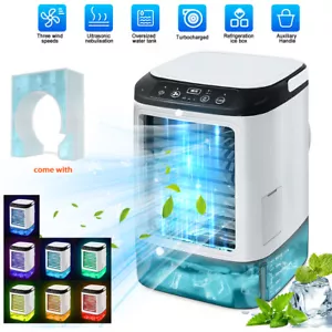 3 in1 Portable Air Cooler Fan Mini Air Conditioner Cooling Humidifier USB Quiet - Picture 1 of 15