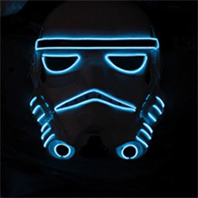 LED Mask Star Wars Stormtrooper Cosplay Halloween Wearable Helmet Headwear Props - Image 1 of 4