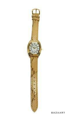 Reloj de cuarzo Gossip correa de cuero italiano tostado madreperla GSP546A MOP moda Foto 1 de 4