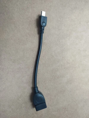6inch OTG USB Micro-B 5pin Male to Type A Female  Black - Image 1 of 4