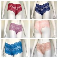Details about   Victoria Secret Panties Panty Cheekini underwear Leopard Burgundy M Set of 3