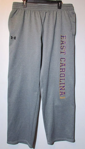 East Carolina Pirates Gray Sweatpants Long Pants Made by UA Under Armour XXL Cover