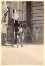 1930s Original Photo Royal Guard At Amalienborg Palace, Copenhagen, Denmark 1A9
