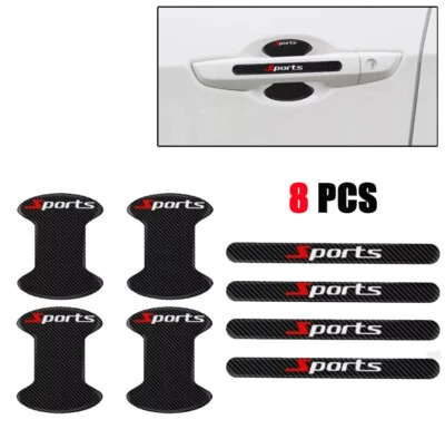 8pcs For Ford Door Handle Bowl Sticker Protector Anti-Scratch Cover Black - image 1 of 4
