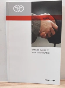 2018 Toyota Owners Warranty Rights Notification Owners Manual Book OEM. - Picture 1 of 7
