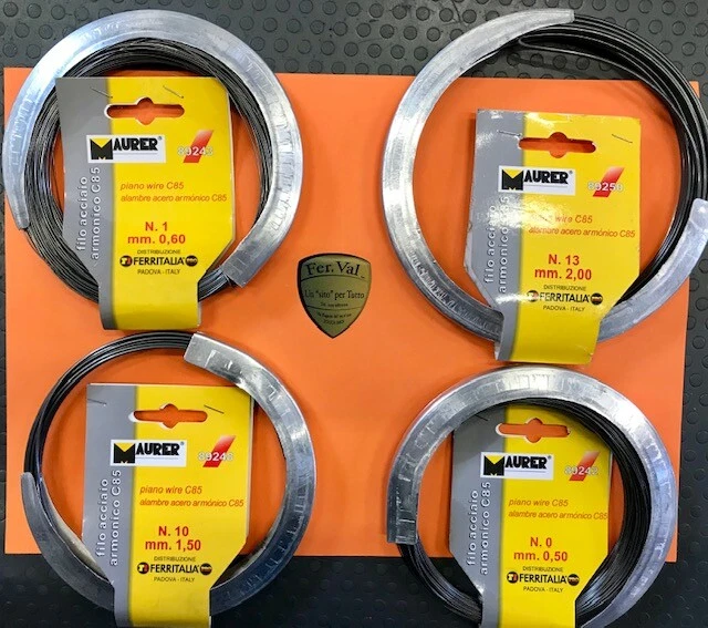 FILO IN ACCIAIO ARMONICO IN MATASSINA C85  MAURER CODICE 89248-89250-89242-89243 - Immagine 1 di 4
