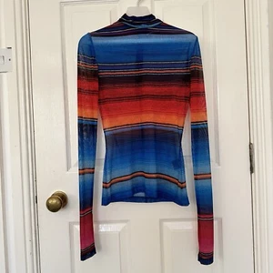 House of Holland Women’s Slim Fitting Mesh Top - Size 6 / XS - Good Condition - Picture 1 of 10