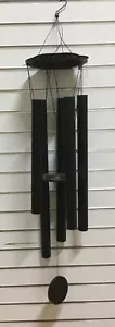 Large Metal Black Wind Chime (186-6001) - Picture 1 of 5