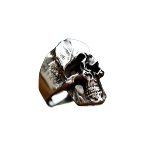 Men's ring titanium alloy punk rock twisted skull Cool strange 13 inches - Picture 1 of 7