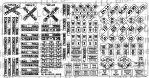 Blair Line N Highway Signs Railroad Signs (1900-Present; black, white) 001 - Picture 1 of 1