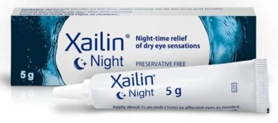 VISUFARMA Xailin Night Eye Ointment - 5g - pack of 2, for adults