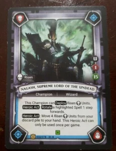 Tarjeta Nagash Supremo Señor de los Muertos - Imagen 1 de 2