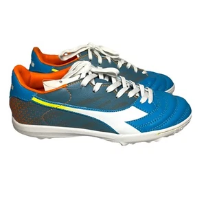 New Diadora Brasil Elite Veloce GR Soccer Cleats Blue Mens 7/40 Football Shoes - Picture 1 of 18