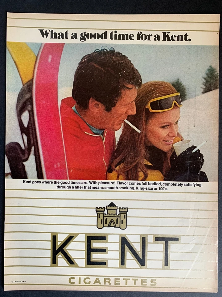 Anuncio vintage de cigarrillos Kent 1970 Foto 1 de 1