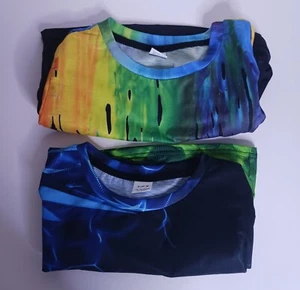 Weecreeture Boys' 3D Graphic T-Shirt Neon Size M (2 Count) - Picture 1 of 8