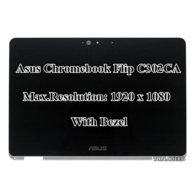 Asus Chromebook Flip C302 C302CA 12.5" FHD LED LCD Display Touch Screen Assembly - Image 1 of 4
