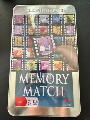 Cardinal Classic Games Memory Match en contenedor de lata sellado nuevo NUEVO Foto 1 de 4