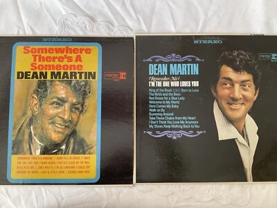 Vinyl Record Albums Dean Martin Lot of 2 LP Remember Me Somewhere Theres Someone - Image 1 of 4