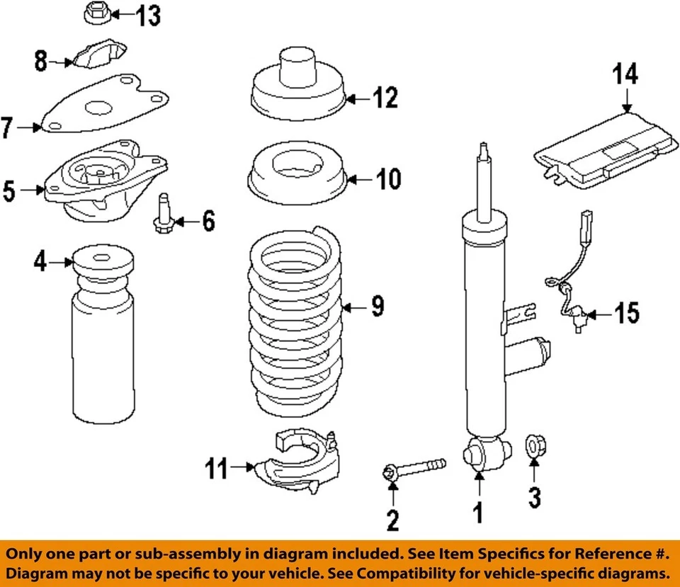 Componentes de amortiguadores BMW OEM 14-21 228i xDrive - montaje de amortiguador 33506864452 Foto 1 de 1