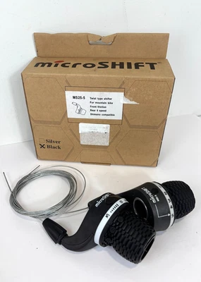 Microshift MS25-5 Twist Grip Gear Shifter Set - Image 1 of 4