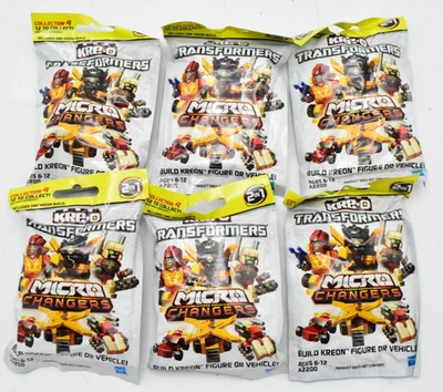 Lot of 6 Kre-o Transformers Micro Changers Collection 4 - Sealed Blind Bags - Image 1 of 4