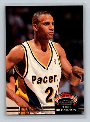 1992-93 Stadium Club #318 Pooh Richardson Indiana Pacers Basketball Card - Image 1 of 2
