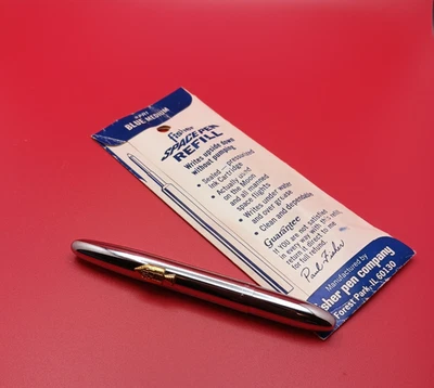 Pluma Fisher de Colección Plateada con Módulo de Comando Apolo Dorado Pluma Espacial Recarga Paquete Sellado Foto 1 de 4