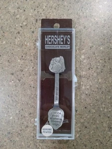 Hershey Park Cucchiaio ricordo in peltro cacao bambina 1898 - Foto 1 di 1