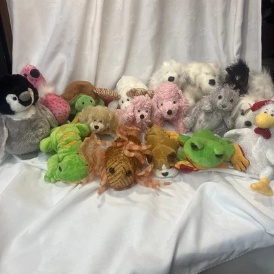 GANZ Webkinz Huge Lot Of 18 Plush Stuffed Animal Toys Mixed Lot No Codes - Image 1 of 4