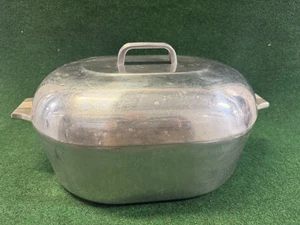 Vintage Wagner Ware Sidney 0 Magnalite 4267-P Roaster w/ Lid & Trivet 13 Quart - Picture 1 of 9