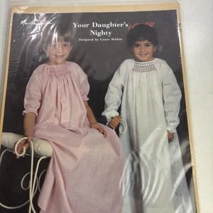 Martha Pullen Your Daughter's Nighty Nightgown Smocking Pattern 6 mos to 14 yr - Picture 1 of 3