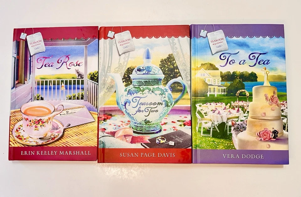Lot of 3 GUIDEPOSTS Tearoom Mysteries Series Books - VERY GOOD Hardcover - Image 1 of 4