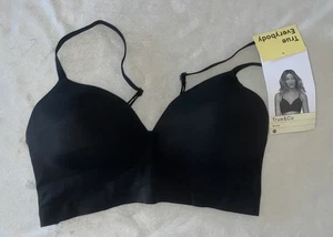 True & Co. Women's Size L Large Everybody Boost Bra Black Wire free - Picture 1 of 8